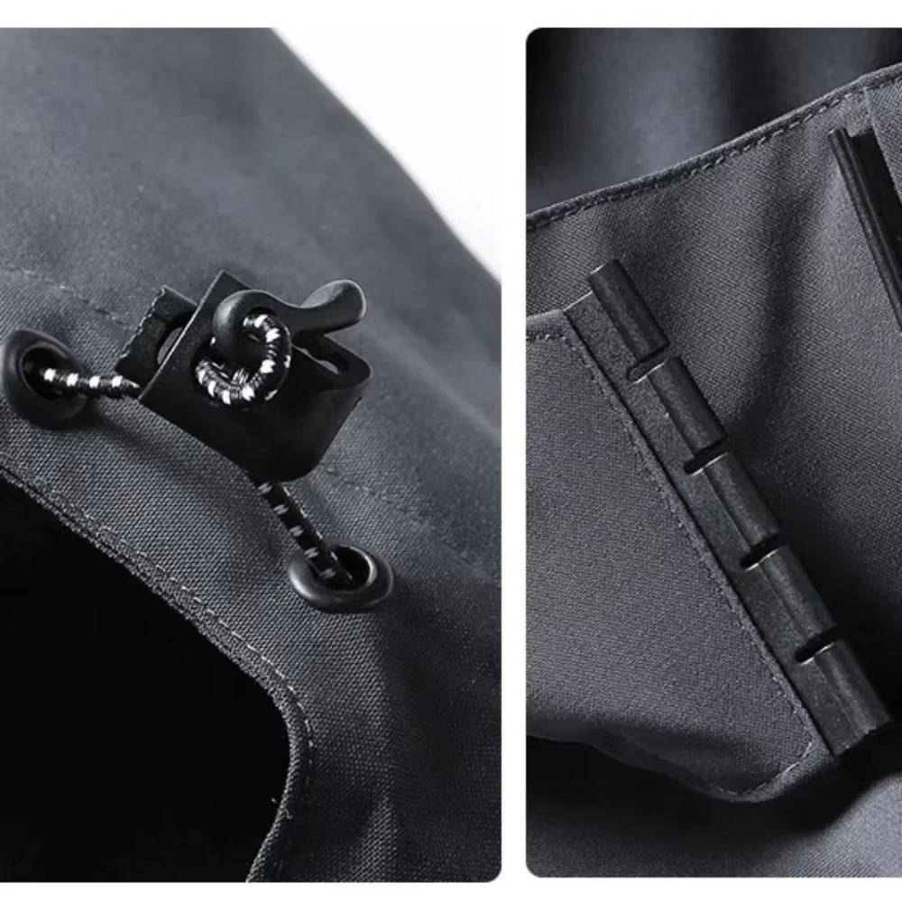 Men'S Waterproof Rain Jacket Lightweight Outer Hooded Outdoor Raincoat Hiking Windproof Jacket Climbing Outdoor Jackets