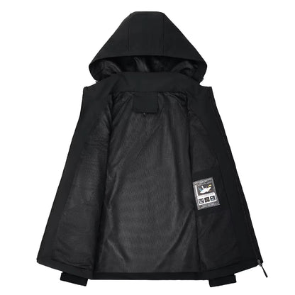 Men'S Waterproof Rain Jacket Lightweight Outer Hooded Outdoor Raincoat Hiking Windproof Jacket Climbing Outdoor Jackets