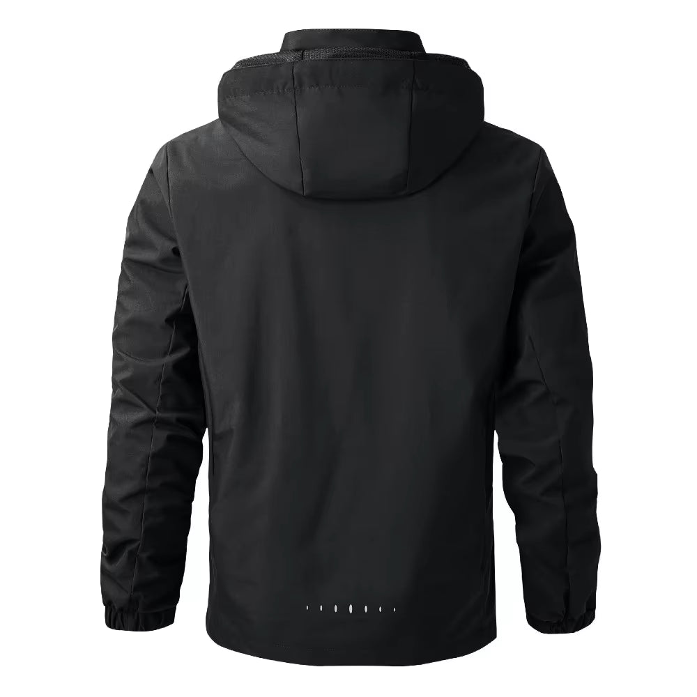 Men'S Waterproof Rain Jacket Lightweight Outer Hooded Outdoor Raincoat Hiking Windproof Jacket Climbing Outdoor Jackets