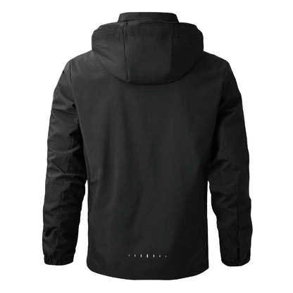Men'S Waterproof Rain Jacket Lightweight Outer Hooded Outdoor Raincoat Hiking Windproof Jacket Climbing Outdoor Jackets